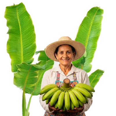 Mujer Campesina con Bananos